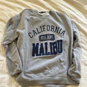 Gray California Malibu Athletic Sweatshirt
